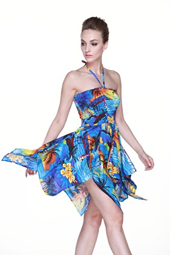 Gypsy Dress Hawaiian Dress Luau Dress Fairy Dress In Blue Sunset #TOP5