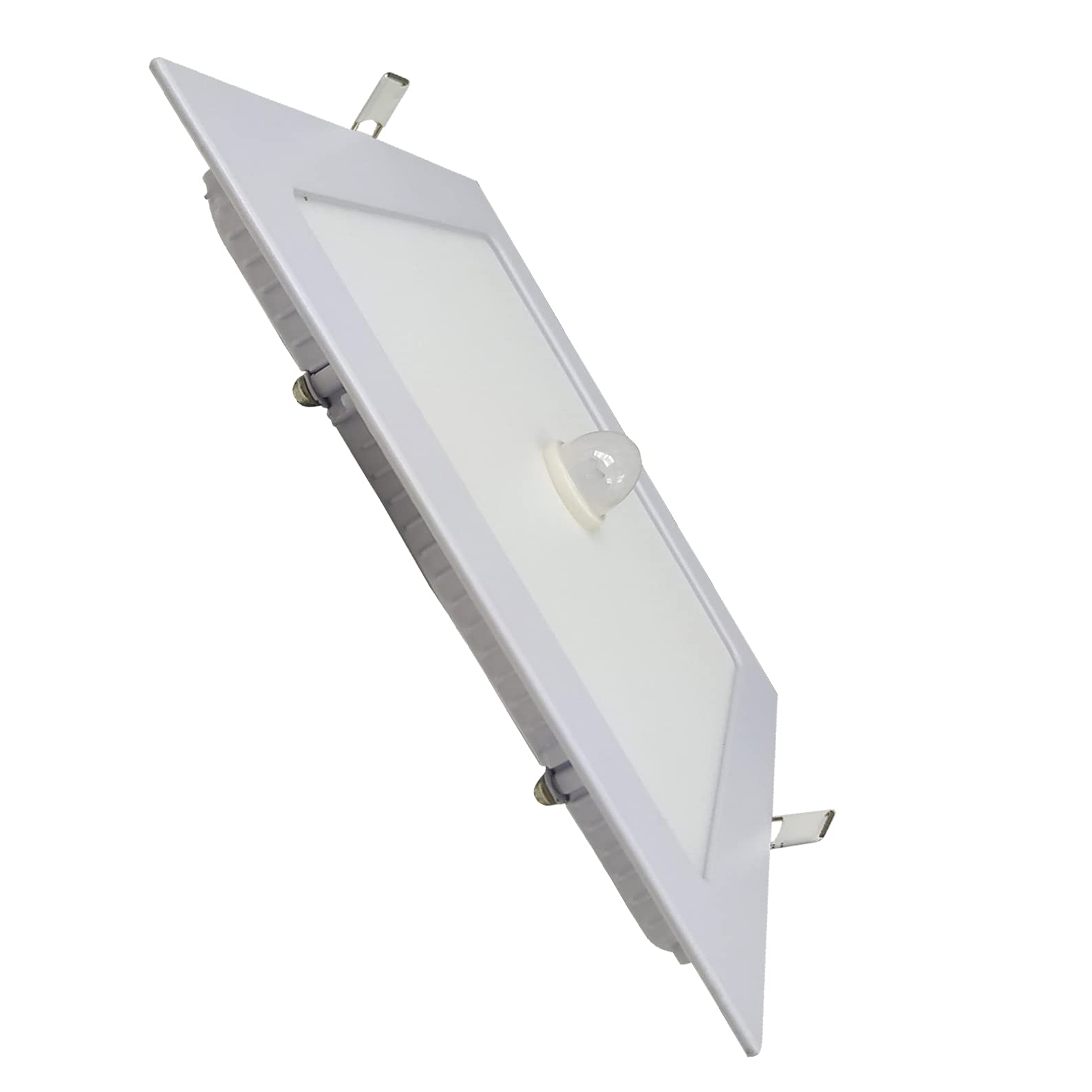 LED ATOMANT 5x Panel LED Empotrable 220mm 18W Color Luz Fria con Sensor | Color Blanco Frio 6500K, 1600 Lumenes, Sensor crepuscular