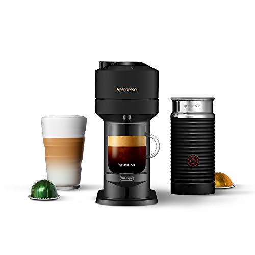 Comparison: Best Nespresso Vertuo Next Aeroccino3 5 Nespresso Vertuo Next Coffee and Espresso Machine by De'Longhi with Milk Frother, Limited Edition,18 ounces, Matte Black