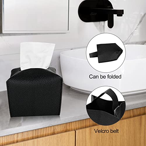 Bathroom Accessories Set, 10 Pcs Plastic Black Bathroom Accessories Bathroom Supplies Housewarming Gift With Toothbrush Cup, Soap Dispenser, Toilet Brush, Trash Can, Qtip Holder, Tissue Box Cover #TOP3