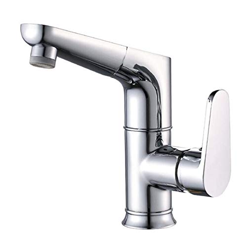 Grifo de lavabo extraíble giratorio para facilitar la rutina de limpieza en el baño