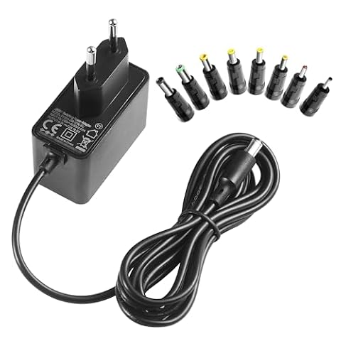 Zasilacz sieciowy 9 V 2 A kabel do ładowania do Christopeit AL 2 AX7000 rower treningowy ergometr części zamienne, Kettler Axos Cross P/Giro P AXOS Cycle P Crosstrainer JAD-0900500E, laptop głośnik