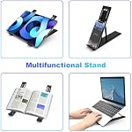 Laptop Stand for Desk,10-Level Adjustable Laptop Stand ABS+Silicone Computer Stand Portable/Foldable/Folding Laptop Stand Travel Laptop Raiser, for MacBook Air/Pro,10-15.6 inch Laptops/Tablets