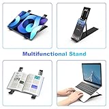 ASVVPF Laptop Stand For Desk,Laptop Riser For Desk,ABS+Silicone Computer Stand,Portable/Adjustable/Foldable/Folding Laptop Stand Travel Laptop Raiser For macbook Air/Pro,10-15.6 inch Laptops/Tablets - Image 4