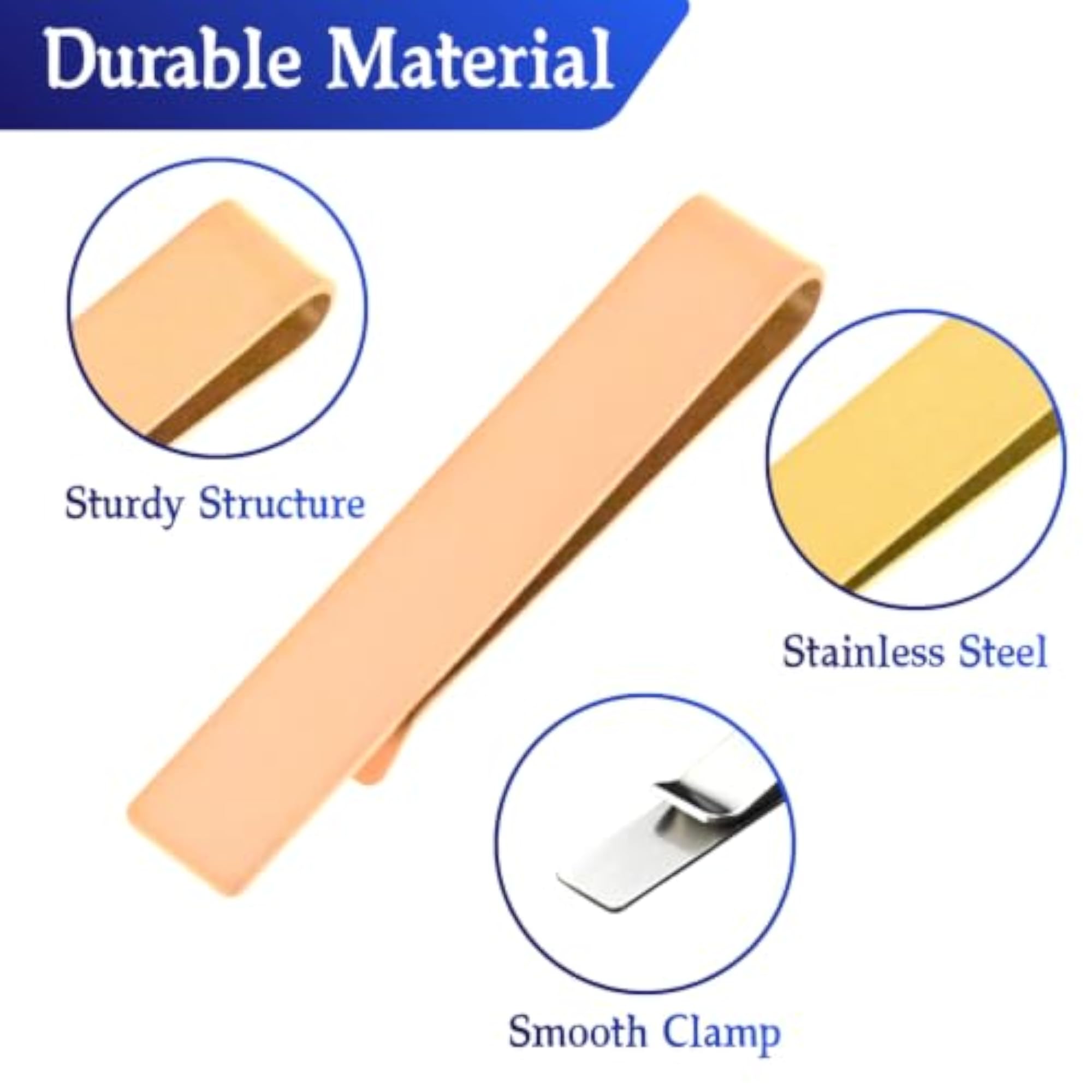 5Pcs Stainless Steel Tie Pin Combo for Men