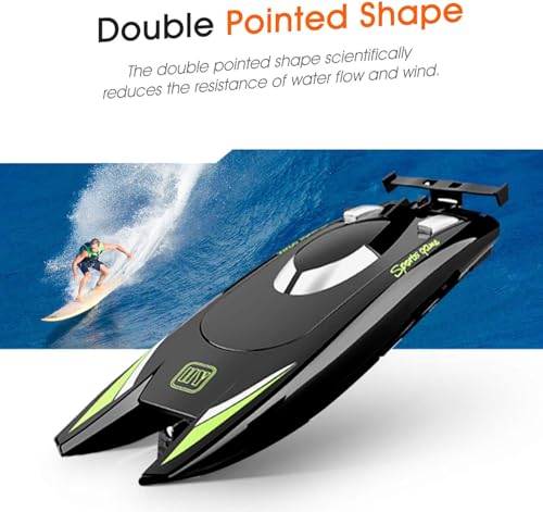 Bateau télécommandé anti-interférence 2.4G Goolsky avec deux batteries rechargeables