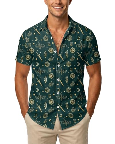 Image of 99TIMORO Movie Characters Hawaiian Shirt for Men Short Sleeve Top