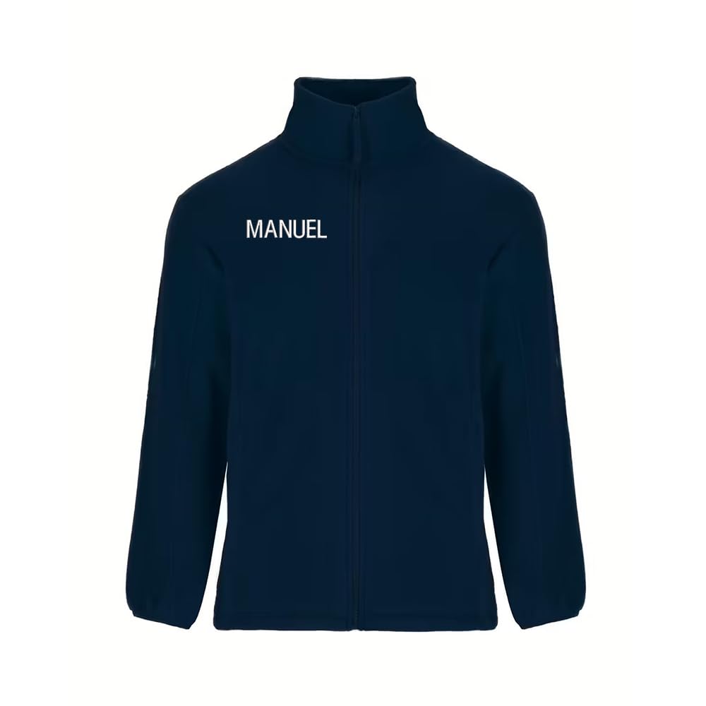 Forro Polar Bordado Hombre Personalizado. Modelo LÍNEA DE Vida-CORAZÓN. Ideal para Sanitarios. Regalos Personalizados. con Cremallera y Bolsillos. Regalos TPMAS