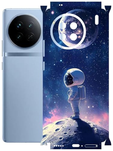 Image of AtOdds - Full Body Back Screen Guard Protector Film - Lamination Wrap Skin Sticker Compatible with VIVO X90 | Scratchproof Matte Finish (Moon)