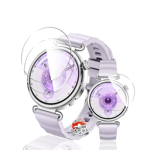 用 HUAWEI WATCH GT6 41mm ガラスフィルム 保護フィルム 【3枚セット 国産AGC旭硝子素材】 用 HUAWEI スマートウォッチ GT6 41MM フィルム 高透過率 超薄型 用 GT6 41mm 液晶 保護フィルム 耐衝撃 全面保護