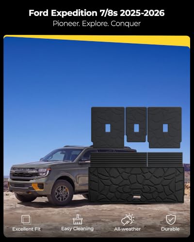 Image of 3W Cargo Liner & Backrest Mat for 7&8 Seats 2025-2026 Ford Expedition Standard