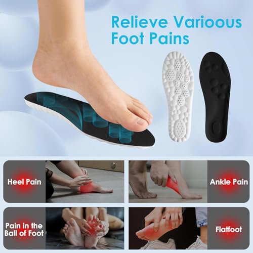 Image of Orders My 4D Cloud Steppers Insoles for Men and Women - Shock Absorption Inserts, Soft Anti-Fatigue, Relieve Foot Pain, Memory Foam Insoles for Shoes, Boots & Sneakers Placed Recently by Me