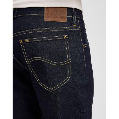 Lee Jean Rider Homme Coupe Droite Rinse Raine Denim Pantalon 32W 34L