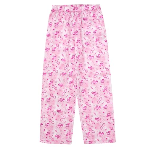 Harry Potter Girls Satin Pajama Shirt and Pajama Pants Sleep Set Little Kid to Big Kid Sizes (6-14-16)4