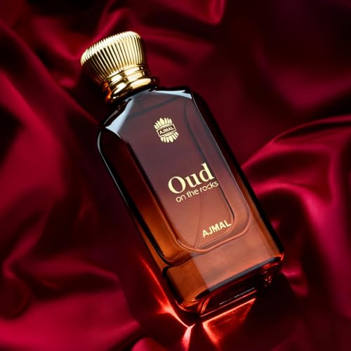 Image of Ajmal Oud On The Rocks Eau De Parfum | Unisex Perfume for Men & Women | 100ml | Smoky Oud with Woody & Amber Notes | Bold Oriental Long-Lasting Fragrance for Office & Everyday Use