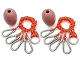 AirFly 4 Arm Harness for Crab Trap - 304 Stainless Steel Hooks with Buoy Float, 2 Pack