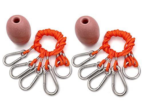 AirFly 4 Arm Harness for Crab Trap with 304 Stainless Steel Hooks and Buoy Float, Combo (2pcs)