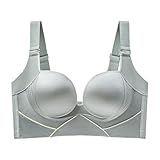 ALDOLA BH große brüste starker Halt Grün Damen ohne bügel Push Up große größen büstenhebe Damen T Shirt BHS Atmungsaktiver und Leichter(Größe:85E