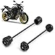 Aramox Vorderrad Hinterrad Gabel Axle Sliders Sturzschutz Rad Gabelschutz Kompatibel mit MT07 FZ07 XSR700