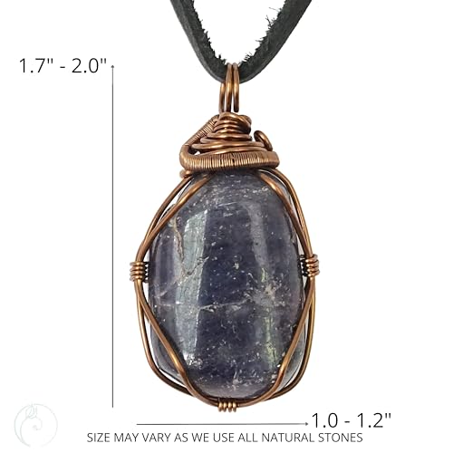 Designs By Nature Gems Handmade Sapphire Unisex Necklace thumb #3