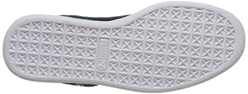 Image of PUMA Women's Classic+ Suede Low-Top Sneakers, Storm Peacoat White, 7.5 US