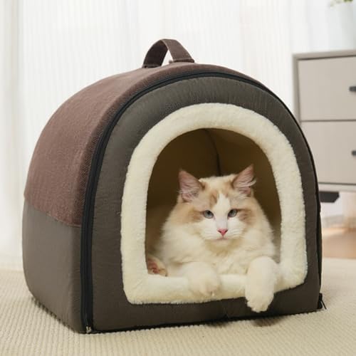 犬 ベッド 犬 ハウス 洗える 猫 ベッド 猫ハウス ペットベッド ペットハウス ドーム型 ペットクッション 猫犬用 寝床 取り外し可能 休憩所 保温防寒 あったかい ペット用品 ふわふわ 滑り止め 室内寒さ対策 小中型犬 秋冬