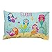 Lets Make Memories Personalized Pillowcase - Customized for Kids - Soft Fabric -Polyester - Standard Pillow Size - Mermaids Design - Personalized with Her Name - Sleep, Nap Girls Pillowcase