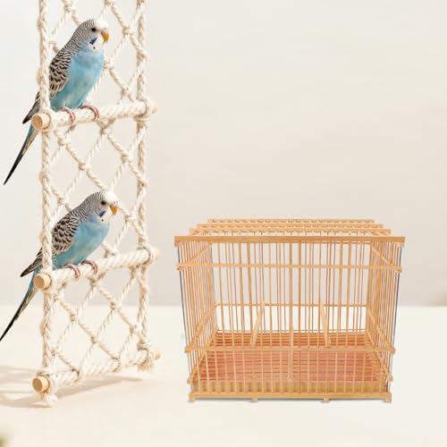 Cage à oiseaux de jardin extérieure décoration balcon bambou - 6