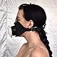 Honeylust - Erniedrigung mit dem BDSM Mundknebel + Silikon Vagina Muschi - abschließbarer Mouth Gag - Kopfgeschirr für Oralsex - Fetisch Taschenmuschi Masturbator