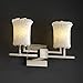 Justice Design Group GLA-8702-30-LACE-CROM Veneto Luce Collection Aero 2-Light Bath bar