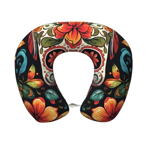 Almohada de viaje espuma viscoelástica cervical negra
