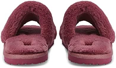 PUMA Women's Fluff Slipper, Charcoal Gray White, 8 | Image 1