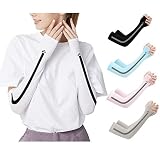Dtuta Arm Ärmel,Ice Silk Sleeve Sunscreen Hülsen-Sommer-Elastische Atmungsaktiv Sleeve Armstulpen für Radsport Wandern Golf Basketball Fahren Draussen Sport , Unisex-Ärmlinge