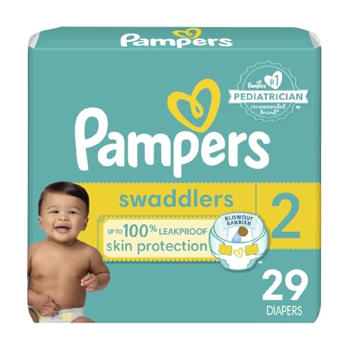 Image of Pampers Swaddlers Diapers - Size 2, 29 Count, Ultra Soft Disposable Baby Diapers