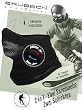 BRUBECK® X-Pro halbe klimaoaktive Gesichtsmaske Sturmhaube Sturmmaske, Größen: L/XL; Farbe: X-Pro / Black - 3