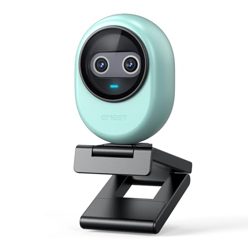 EMEET Piko webカメラ 4K 世界初のデュアルカメラ搭載 AI オートフォーカス 3マイクアレイ&3種類の集音モード 配信用ウェブカメラ クリップベース付き プレゼント ストリーミングやデスクセットアップに最適 グリーン