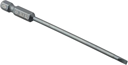 Punta magnética de destornillador ranurada de aleación de acero de 100 mm para una fácil fijación a herramientas (SL3.0)