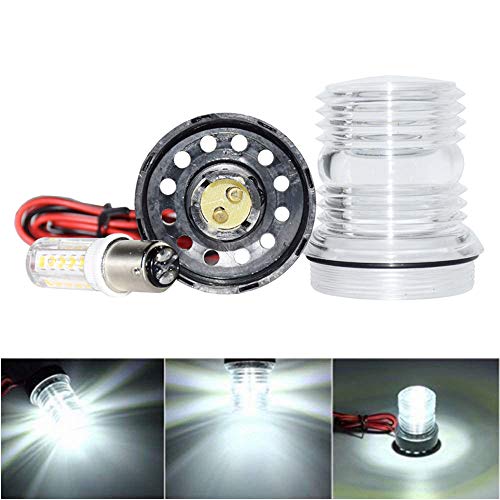 Round Shape Splashproof 360C White LED 12V Marine Boat Yacht Navigation Anchor Existing Anchor Vessel Lights