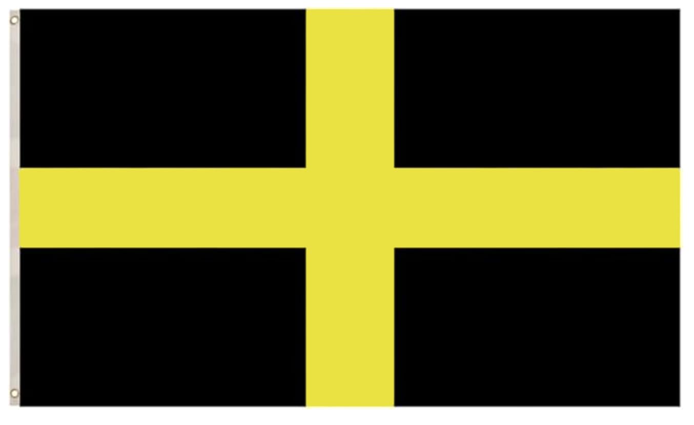 Storm&Lighthouse St Davids Flag Welsh Flags 5ft x 3ft with Eyelets Ideal for Outdoor and Indoor Use Patriotic Displays and Celebrations