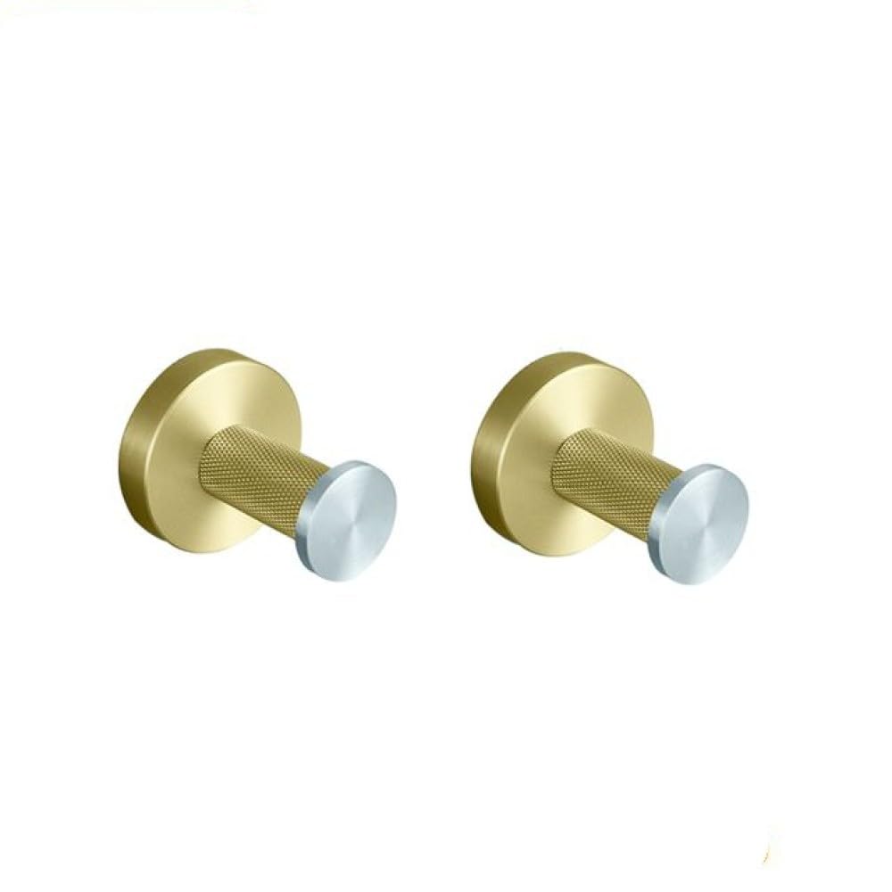 Juegos de accesorios de baño en oro cepillado con barra de anillo para toalla