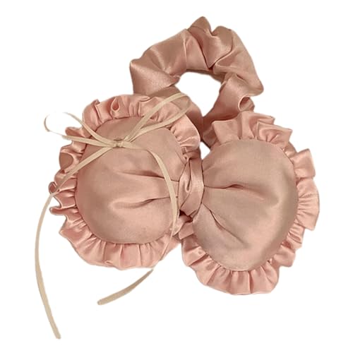 Lazos con gomas para el pelo, lazo Scrunchie – Coletero con lazo para niñas – Coletero con lazo para niñas – Coletero con lazo creativo para niñas – Coletero de moda con lazo
