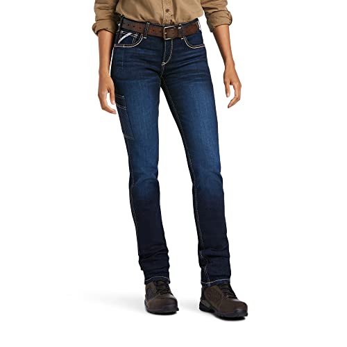 ARIAT Women's Rebar Perfect Rise Work Flex Riveter Slim Leg Jean2