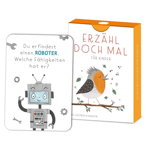 Rüsselfuchs Erzähl doch mal - 40 Erzählkarten für Kinder - Erzählt euch mehr Gesprächskarten - Geschenk für mehr Achtsamkeit und Stärkung der Eltern-Kind-Beziehung - DIN A7