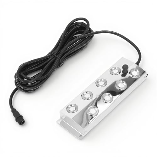 Ultrasonic Mist Maker Fogger 8 Heads 4.5L per Hour, Water Proof 5m 16.4Ft Mist Maker Fogger for Pond Garden Lawn Greenhouse Holiday Vegetable Preservation,Landscape by Generic - Used condition - US$59.51