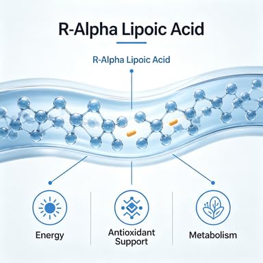 Stabilisierte R-Alpha-Liponsäure ((True)) 600 mg pro Portion [[Hohe Wirksamkeit und bis zu 40-fach erhöhte Absorption]] – Kapseln auf pflanzlicher Basis, gentechnikfrei