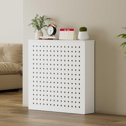 Cache-radiateur en bois et étagère de salle de bain pour meuble bas