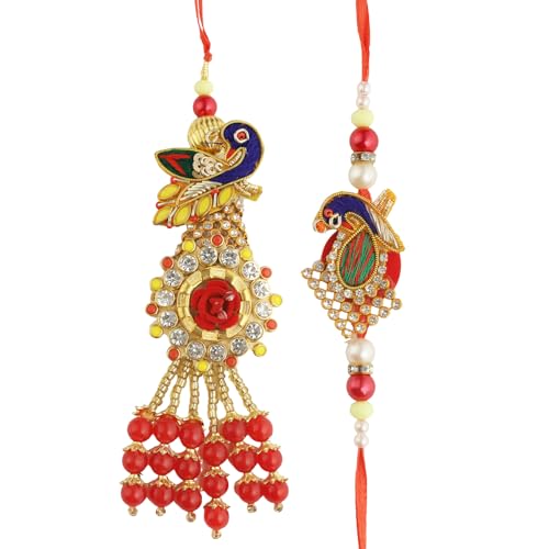 Image of TIED RIBBONS Rakhi for Kids Boy - Set of 2 Premium Designer Rakhi for Kids Boys Baby Brother with Roli Chawal - for Rakshabandhan