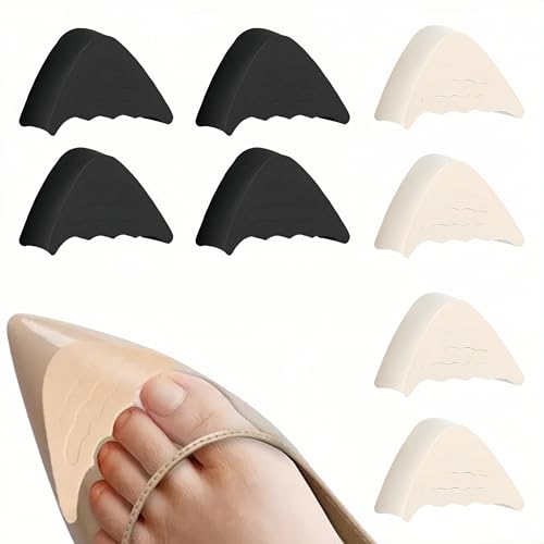 SDXCJY 8 paia di inserti per scarpe in morbida spugna, regolabili, per scarpe troppo grandi, unisex, traspiranti, morbidi, taglia unica, per donne e uomini (8 paia, taglia unica)
