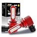 Alla Lighting 5200lm AL-R HB4 9006 LED White Fog Lights Bulbs Xtreme Super Bright 12V 6000K Xenon 9006 LED Light Bulb Upgrade Halogen for Cars, Trucks