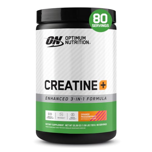 Image of Optimum Nutrition Creatine Plus Powder, Orange Passionfruit, 1.59 LB